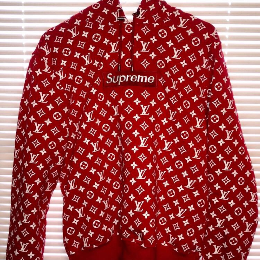 AUTHENTIC Supreme X Louis Vuitton Box Logo Hoodie
